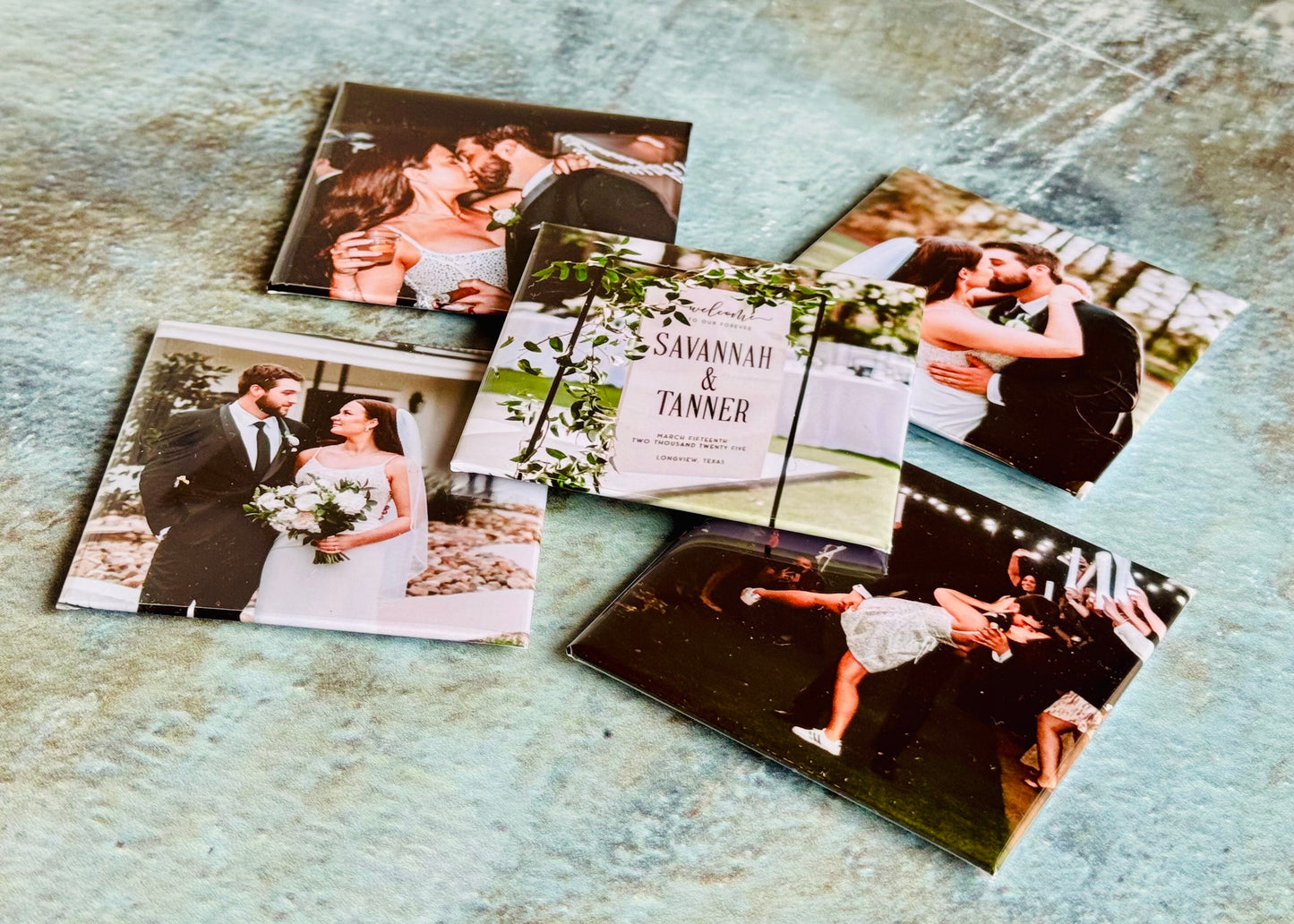 2.5" x 2.5" Square Custom Photo Magnets